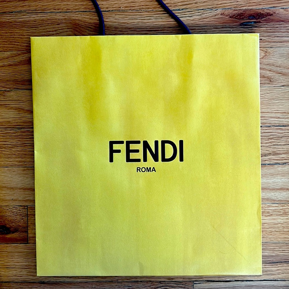 This is an empty Fendi shopping bag, great condition